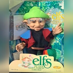 RareVgt 90's Berenguer Elfs The Great Elven Forest Collection Grandpa Orlynn 9"